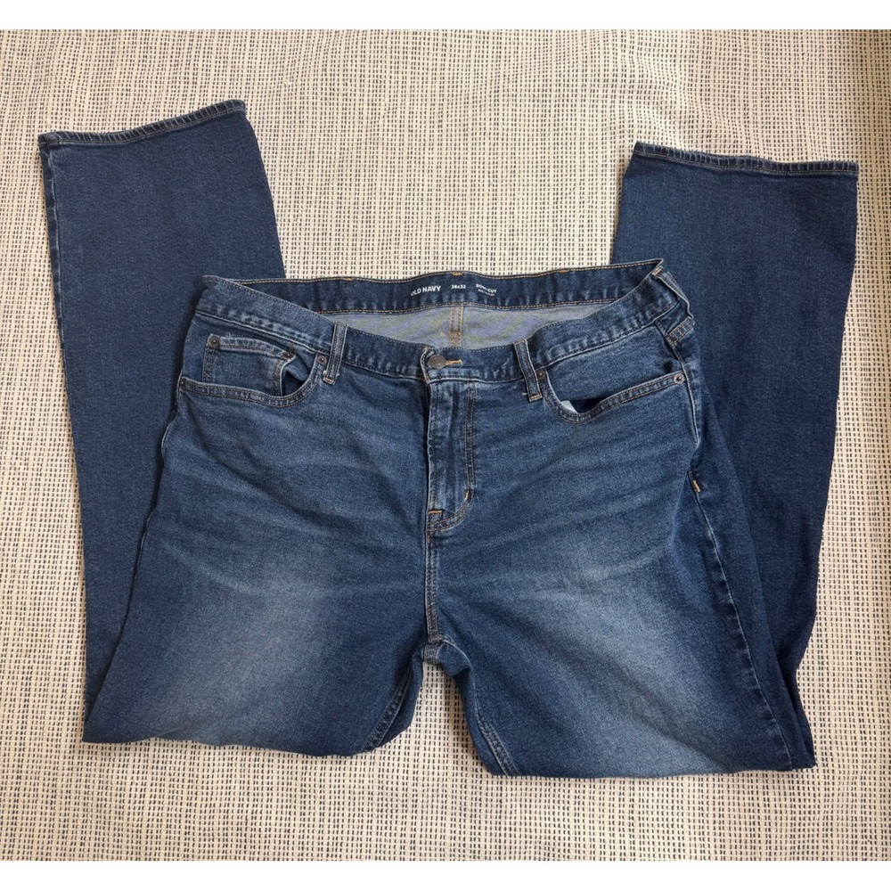 Old Navy Mens 38x32 Bootcut Jeans Built-In Flex Medium Wash Denim Blue Pants